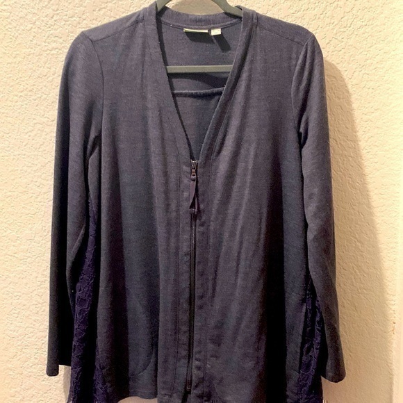 logo lounge Sweaters - Logo Lounge Cardigan with lace